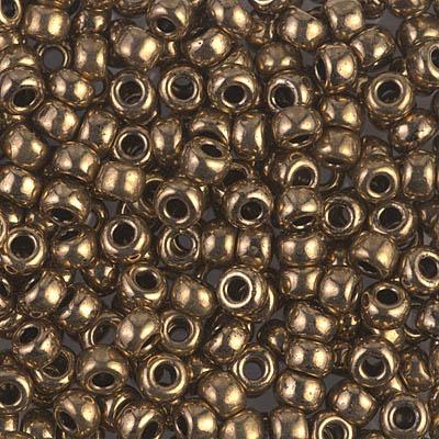 Miyuki rocailles 6/0 (4mm) Metallic dark bronze - 5 gram-Kraaltjes van Renate