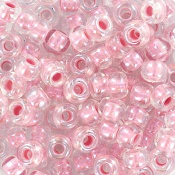 Miyuki rocailles 6/0 (4mm) Pearlized effect pink - 5 gram-Kraaltjes van Renate