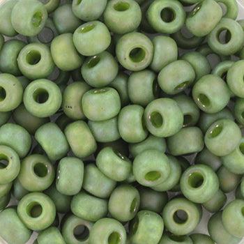 Miyuki rocailles 6-4701 Opaque glazed frosted pistachio 6/0 (4mm) - 5 gram-Kralen-Kraaltjes van Renate