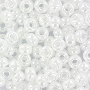 Miyuki rocailles 6/0 (4mm) Ceylon white pearl 6-528-Kraaltjes van Renate