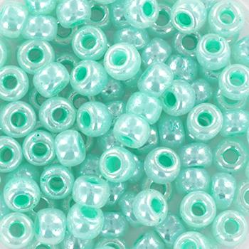 Miyuki rocailles 6/0 (4mm) Ceylon aqua green 6-536-Kraaltjes van Renate