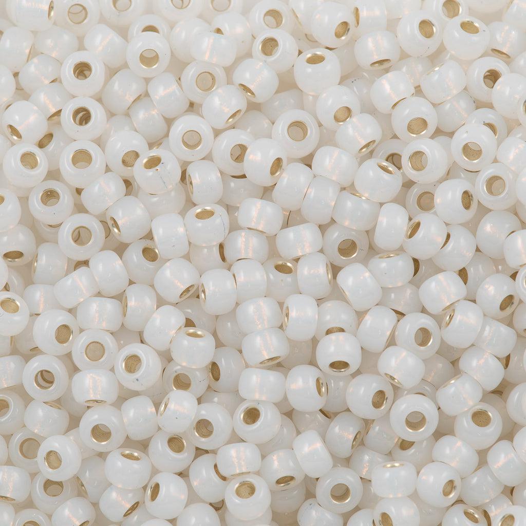 Miyuki rocailles 6/0 (4mm) Gilt lined opal 6-551-Kralen-Kraaltjes van Renate
