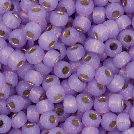 Miyuki rocailles 6/0 (4mm) Dyed violet silverlined ceylon 6-574-Kralen-Kraaltjes van Renate