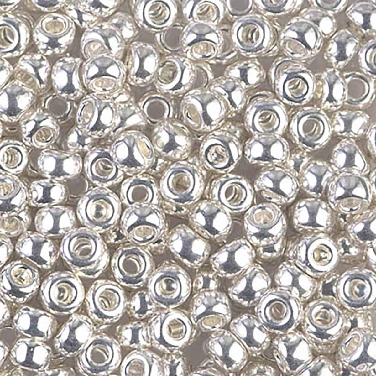 Miyuki rocailles 6-961 bright sterling plated 6/0 (4mm) - 5 gram-Kralen-Kraaltjes van Renate