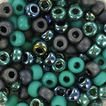 Miyuki rocailles 6/0 Mix blue laguna - 5 gram-Kralen-Kraaltjes van Renate