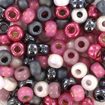 Miyuki rocailles 6/0 Mix metallic pink - 5 gram-Kralen-Kraaltjes van Renate