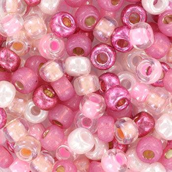 Miyuki rocailles 6/0 Mix pink party - 5 gram-Kralen-Kraaltjes van Renate