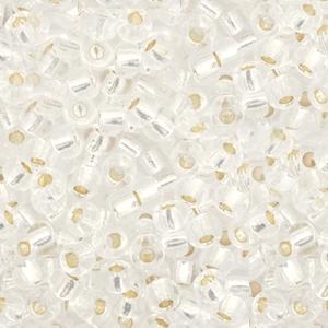 Miyuki rocailles 8/0 Silverlined crystal - 5 gram-Kraaltjes van Renate