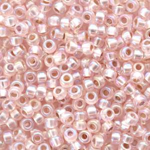 Miyuki rocailles 8/0 Silverlined AB light blush beige - 5 gram-Kraaltjes van Renate