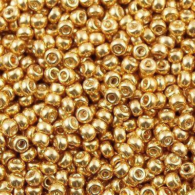 Miyuki rocailles 8/0 Galvanized yellow gold - 5 gram-Kraaltjes van Renate