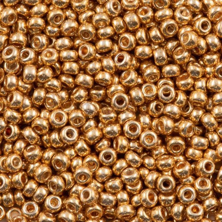 Miyuki rocailles 8/0 (3mm) Galvanized yellow gold 8-1053-Kralen-Kraaltjes van Renate