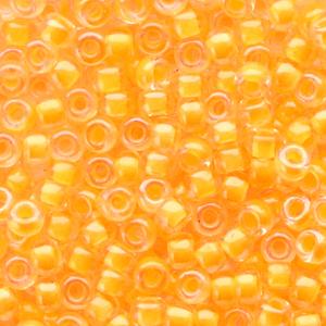 Miyuki rocailles 8/0 Luminous orange-Kraaltjes van Renate