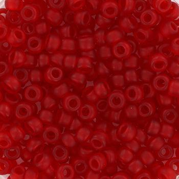 Miyuki rocailles 8-141F transparant matte ruby 8/0 (3mm) - 5 gram-Kralen-Kraaltjes van Renate