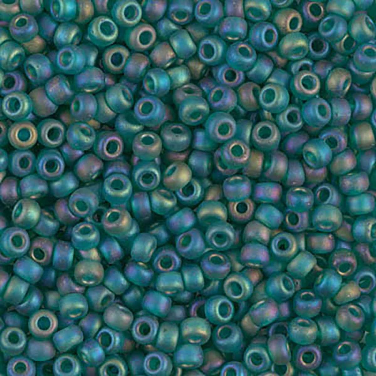 Miyuki rocailles 8-147FR matt emerald AB 8/0 (3mm) - 5 gram-Kralen-Kraaltjes van Renate