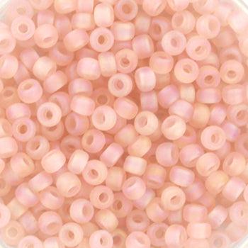 Miyuki rocailles 8/0 (3mm) Transparant matte ab light tea rose 8-155FR-Kralen-Kraaltjes van Renate