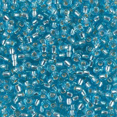 Miyuki rocailles 8-18 Silverlined aqua 8/0 - 5 gram-Kralen-Kraaltjes van Renate