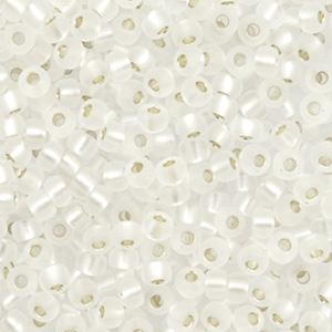 Miyuki rocailles 8/0 Silverlined matte crystal - 5 gram-Kraaltjes van Renate