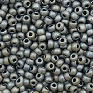 Miyuki rocailles 8/0 Metallic matte silver grey - 5 gram-Kraaltjes van Renate