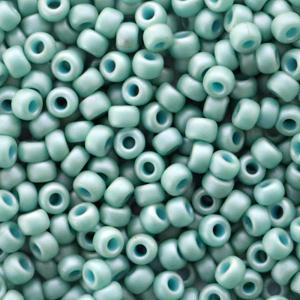 Miyuki rocailles 8/0 Opaque matte luster sea foam green - 5 gram-Kraaltjes van Renate