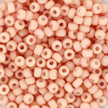 Miyuki rocailles 8/0 (3mm) Opaque matte tea rose 8-2036-Kralen-Kraaltjes van Renate