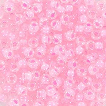 Miyuki rocailles 8-207 Pink lined crystal 8/0 - 5 gram-Kralen-Kraaltjes van Renate
