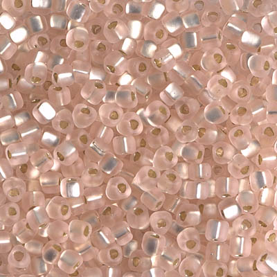 Miyuki rocailles 8/0 Matte silverlined blush - 5 gram-Kralen-Kraaltjes van Renate