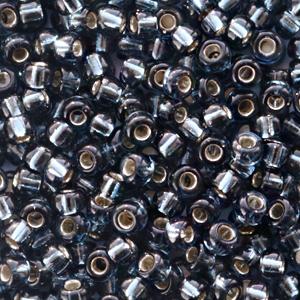 Miyuki rocailles 8/0 Silverlined montana grey - 5 gram-Kraaltjes van Renate