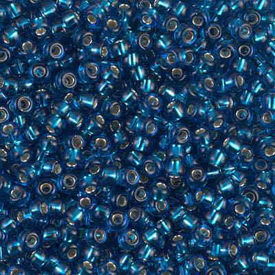 Miyuki rocailles 8-25 Silverlined capri blue 8/0 - 5 gram-Kralen-Kraaltjes van Renate