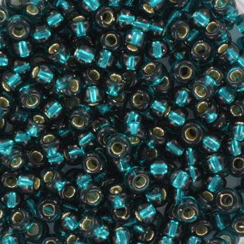 Miyuki rocailles 8-30 Silverlined dark teal 8/0 - 5 gram-Kralen-Kraaltjes van Renate