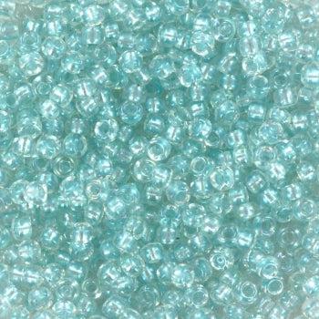 Miyuki rocailles 8-3638 fancy lined soft aqua 8/0 (3mm) - 5 gram-Kralen-Kraaltjes van Renate