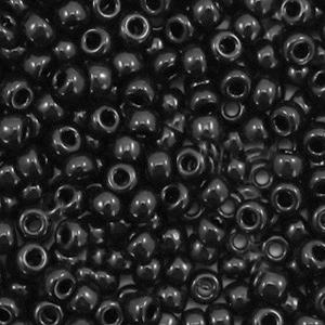 Miyuki rocailles 8/0 Opaque black - 5 gram-Kraaltjes van Renate