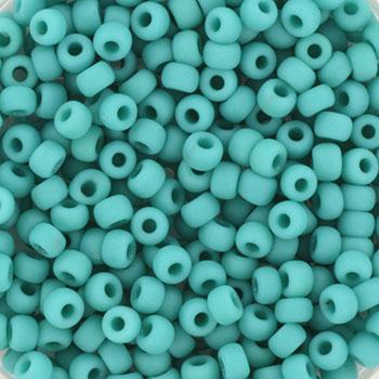 Miyuki rocailles 8/0 Opaque matte turquoise - 5 gram-Kraaltjes van Renate