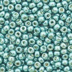 Miyuki rocailles 8/0 Duracoat galvanized dark sea foam green - 5 gram-Kraaltjes van Renate