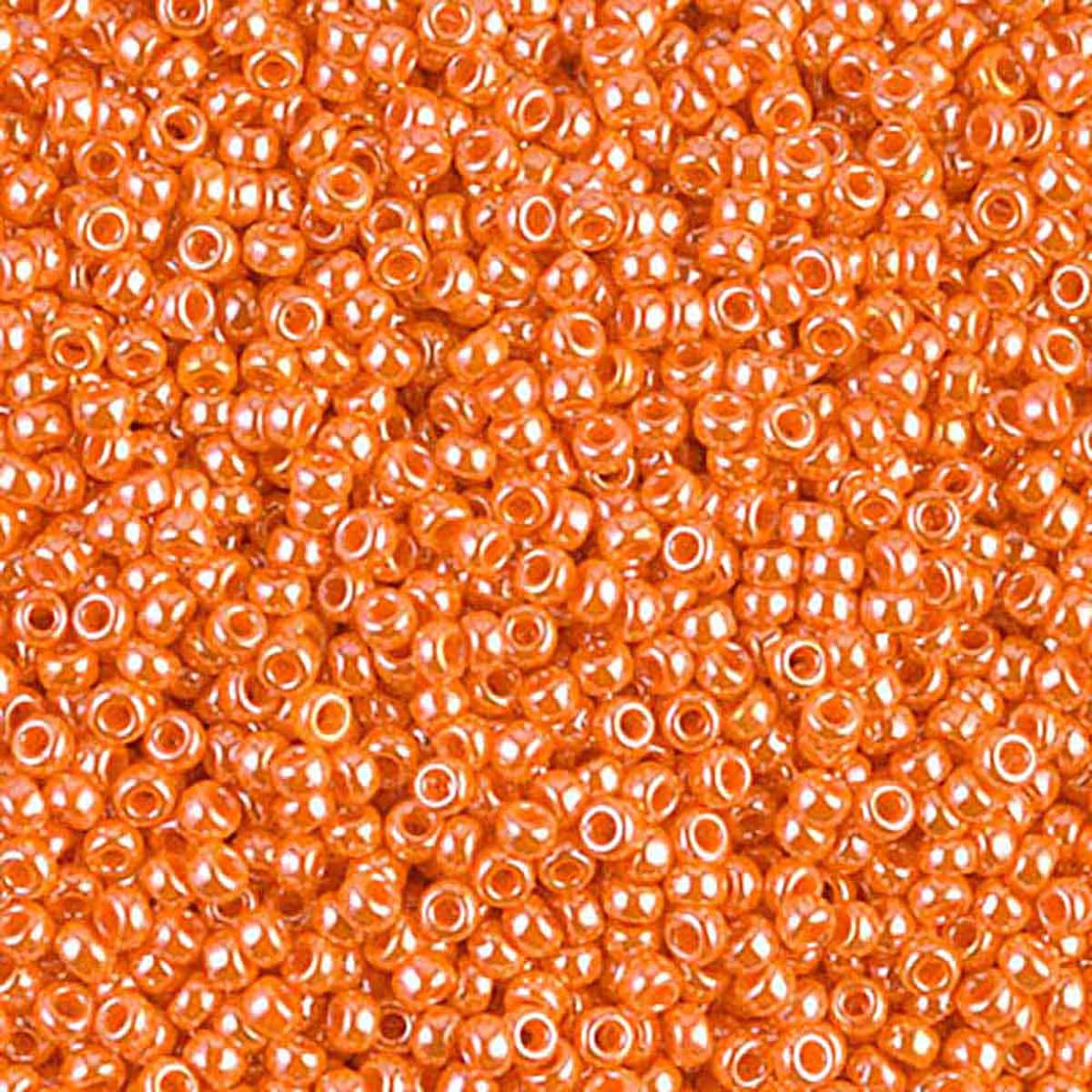 Miyuki rocailles 8-423 opaque orange luster 8/0 (3mm) - 5 gram-Kralen-Kraaltjes van Renate