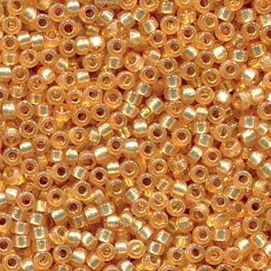 Miyuki rocailles 8/0 Duracoat silverlined maize - 5 gram-Kralen-Kraaltjes van Renate