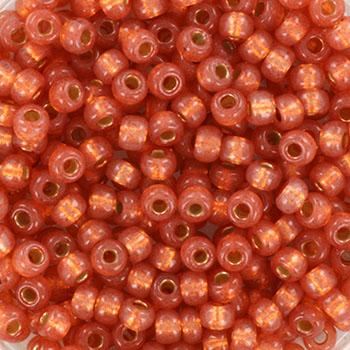 Miyuki rocailles 8/0 Duracoat silverlined dyed rose gold - 5 gram-Kralen-Kraaltjes van Renate