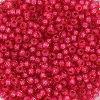 Miyuki rocailles 8/0 Duracoat silver lined flamingo 8- 5 gram-Kraaltjes van Renate