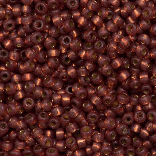 Miyuki rocailles 8/0 (3mm) Duracoat silverlined dyed nutmeg 8-4245-Kralen-Kraaltjes van Renate