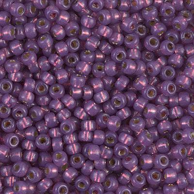 Miyuki rocailles 8/0 (3mm) Duracoat silverlined dark lilac 8-4248-Kralen-Kraaltjes van Renate