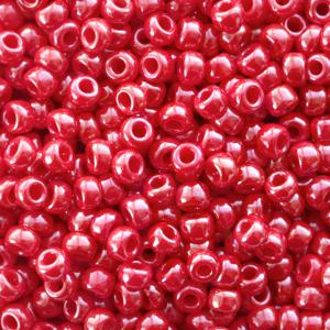 Miyuki rocailles 8/0 Opaque luster red 8-426-Kraaltjes van Renate