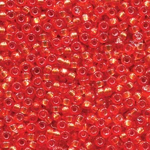 Miyuki rocailles 8-4264 Duracoat silver lined dyed Pumpkin 8/0 (3mm) - 5 gram-Kralen-Kraaltjes van Renate