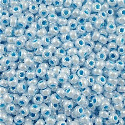 Miyuki rocailles 8/0 (3mm) Aqua lined white pearl 8-430-Kralen-Kraaltjes van Renate