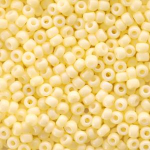 Miyuki rocailles 8/0 Duracoat opaque light lemon ice yellow - 5 gram-Kraaltjes van Renate