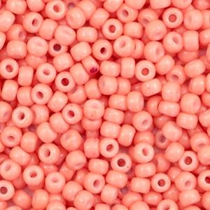 Miyuki rocailles 8/0 Duracoat opaque dark salmon pink - 5 gram-Kraaltjes van Renate