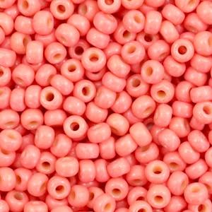 Miyuki rocailles 8/0 Duracoat opaque light watermelon pink - 5 gram-Kraaltjes van Renate