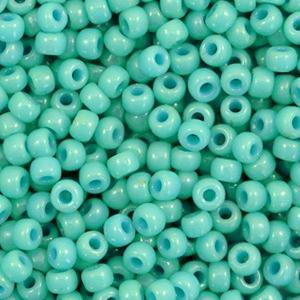 Miyuki rocailles 8/0 Duracoat opaque sea opal green - 5 gram-Kraaltjes van Renate