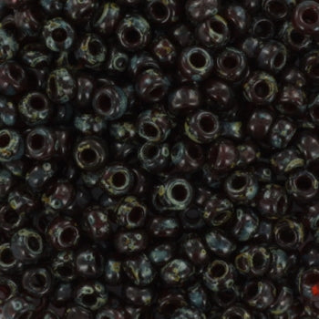 Miyuki rocailles 8-4503 transparant picasso flame red 8/0 (3mm) - 5 gram-Kralen-Kraaltjes van Renate