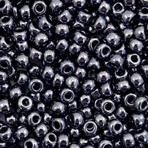 Miyuki rocailles 8/0 (3mm) Metallic gunmetal black - 5 gram-Kraaltjes van Renate