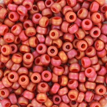 Miyuki rocailles 8/0 Opaque glazed frosted rainbow cardinal - 5 gram-Kraaltjes van Renate