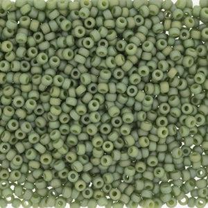 Miyuki rocailles 8-4698 opaque glazed frosted pistachio 8/0 (3mm) - 5 gram-Kralen-Kraaltjes van Renate